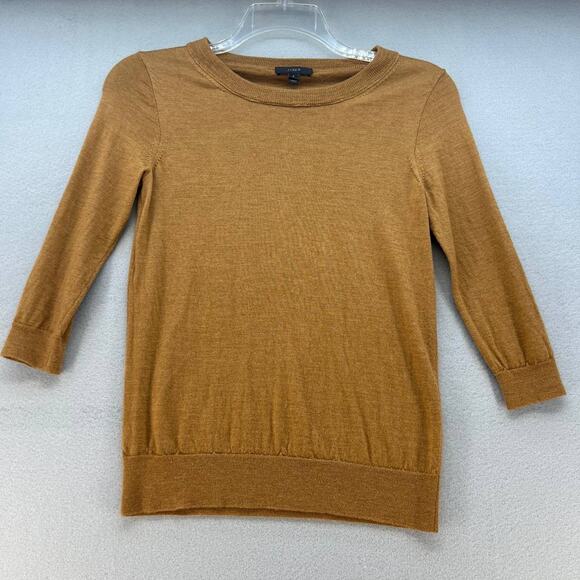 J, Crew Sweaters - J. Crew Sweater Women's Size Small Mustard Gold Merino Wool